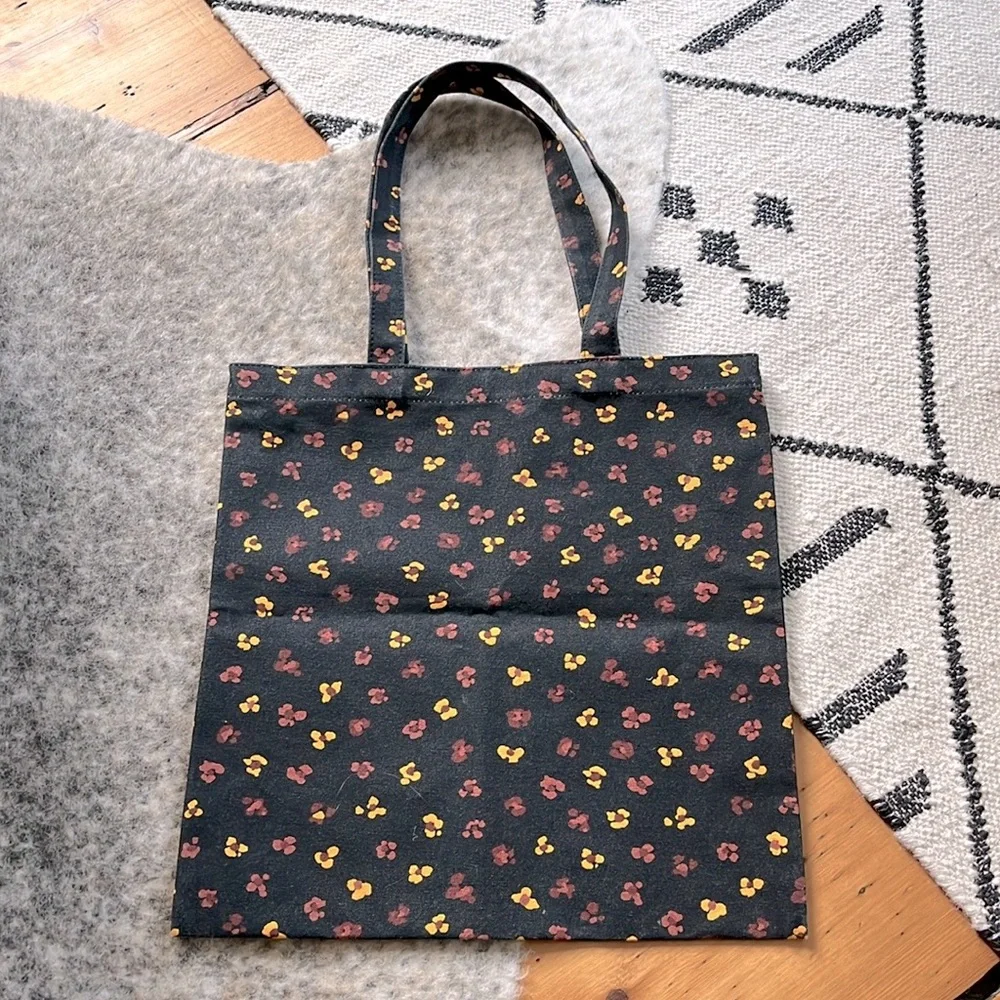 Madewell Insider Women’s Floral Black Canvas Reusable Tote—Special Edition